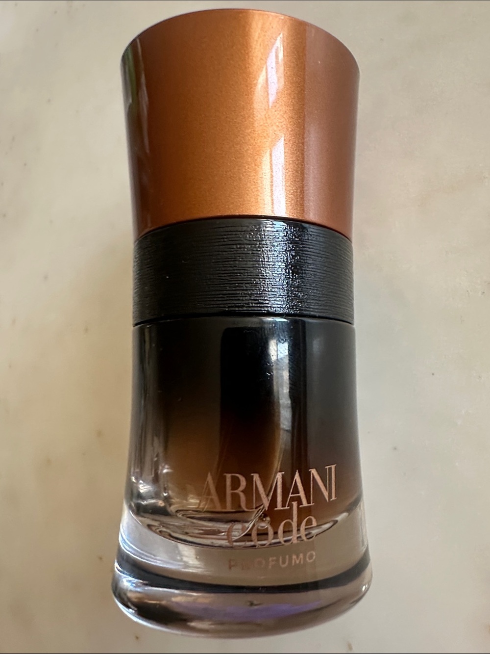 Giorgio Armani Code Profumo - 30 Ml.Almost Full.
Copper & Black Gradient Bottle